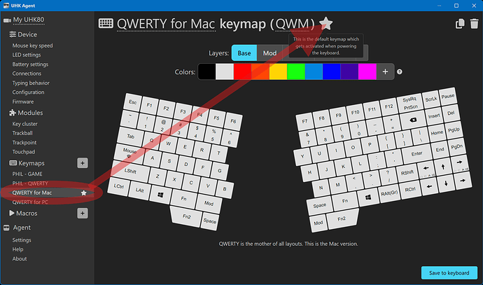 Set Default Keymap