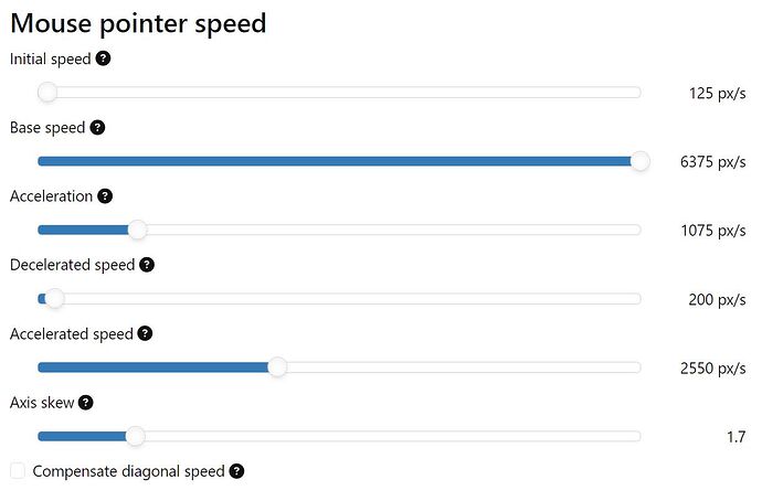 pointer speed